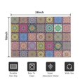 thumbnail image 5 of Bohemian Retro Floral Non-Slip Entryway Door Mat,Boho Indoor Decor Durable Low Plush Door Mat,Washable Welcome Rug for Patio Hallway Home Decor 16x24 Inches, 5 of 7