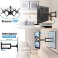 thumbnail image 3 of Soporte De Pared para TV Giratorio e Inclinable Base De Television para Pantallas De 14” a 55” Pulgadas LCD, LED Soporte Pantalla Monitor Articulado Soporta hasta 25 kg, 3 of 6