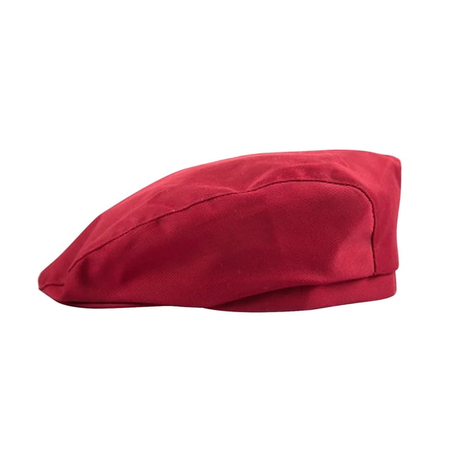 Unisex Adult Beret Hat Chef Hat Catering Cook Waiter Peaked Cap