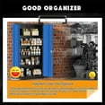 thumbnail image 7 of SOLAURA 72" Metal Garage Storage Cabinet with Locking Doors and Adjustable Shelves for Home, Office(Black Blue), 7 of 7