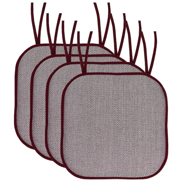 Cojín para silla Sweet Home Collection, espuma viscoelástica, paquete de 4