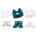 thumbnail image 2 of Hudson Baby Infant Girl 12Pc Headband and Socks Giftset, Teal Pink, One Size, 2 of 2