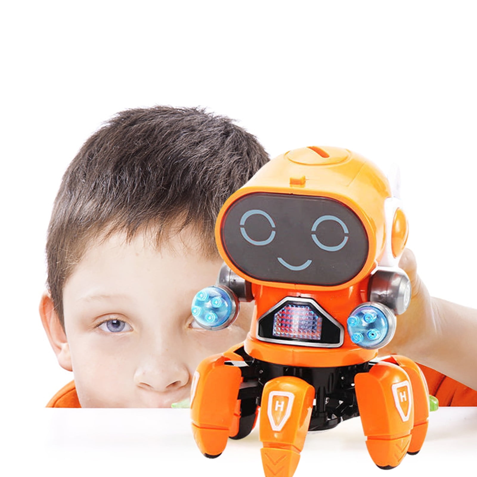 Xubinwww Six Robot Children's Intelligent Singing And Dancing Robot Boy And Girl Toys Alphabet Activity Hide And Seek Beehive Extra Large for Kids Hand Games for Boys Games for 2-4 Years Bottle