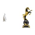 thumbnail image 1 of Figura Decorativa De Pingüino Y Caballo, Pieza De Colección, Adorno Artesanal, Estatua De Animal De Resina, Colección Moderna, Centro De Mesa, Dormitorio, Oficina, Sala De Estar, Escritorio, 1 of 8