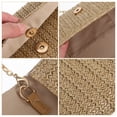 thumbnail image 3 of OUNONA 1 Ensemble Pochette Tissée Compacte pour Soirée pour Femmes, Occasions Décontractées et Été, 3 of 6