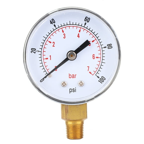 BSPT Pressure Gauge,Pressure Gauge 50mm Dial Oil Pressure Gauge Water Pressure Gauge Future-Proof Design