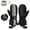 Black, variant on Winter Ski Gloves Goatskin Leather Mittens 3M Thinsulate Snowboard Gloves Thermal Warm Skiing Gloves Waterproof Men Women