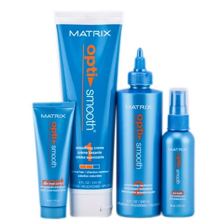 Matrix Opti Straight Obat Pelurus Rambut Normal Mini 1 paket set 250 mL .