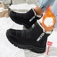 thumbnail image 5 of Bnwani Boots for Women,Winter Boots,Round Toe,Water-Resistant,Non-slip,Warm,Black,40(US:7.5), 5 of 7