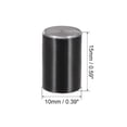 thumbnail image 2 of 5 piezas de perilla de potenciómetro con eje estriado de aluminio negro, diámetro del eje de 6 mm, perilla rotativa de 10 mm x 15 mm para control de volumen, 2 of 3