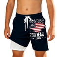 thumbnail image 4 of XAOFW Boys Swim Trunks With Compression Liner Patriotic Print Swimming Shorts For Kids Youth Swimming Shorts Beach Sports Versatile Beachwear, 4 of 4