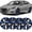 16 inch- Black & Blue Lacquer, variant on (Set of 4) 16 inch Hubcaps Wheel Rims Cover for 2019-2025 Nissan Altima