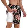 thumbnail image 6 of Rocae Rose Flowers for Men's Swim Trunks Quick Dry With Two Side Pockets and One Lined Patch PocketXX-Large, 6 of 9
