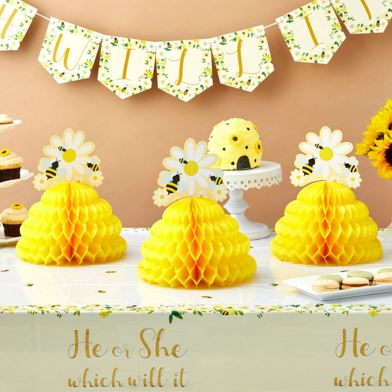 Summer Bee Themed Wooden Centerpieces Honeycomb Decor - Temu