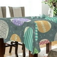 thumbnail image 3 of Easter Eggs Tablecloth Rectangle Colorful Table Cloth Large Square Table Cover for Dining Kitchen Party 60"x60" Decor Gift, 3 of 7