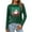 Green1, variant on Fiaer Christmas T Shirts for Women Cute Graphic Merry Xmas Tshirts Plus Size Long Sleeve Loose Fit Casual Crew Neck Trendy Comfort Tops White XL