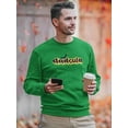 thumbnail image 2 of Dadcula Halloween Quote Sweatshirt Men -Image by Shutterstock, Male Large, 2 of 4