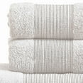 thumbnail image 2 of Indy Modern 6 Piece Cotton Towel Set Softly Textured Design Crisp White, 2 of 5