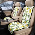 thumbnail image 2 of CHAQLIN Lemons Pattern Breathable Seat Protector, Washable Polyester Car Seat Cushion Covers 2 Pcs Padded Car Front Seat Covers for Most Cars, 2 of 7