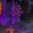 thumbnail image 3 of Árbol de abedul iluminado para Halloween, deslumbrante, de 4 pies, paquete de 2, 3 of 7