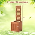 thumbnail image 3 of Costway 1 PCS Wooden Raised Garden Bed Elevated Patio Yard Planter Box with Trellis Open-Ended, 3 of 10