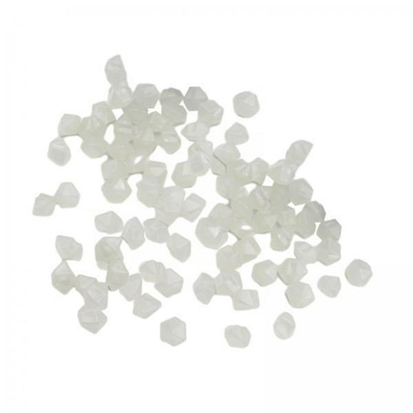 koolsoo 6x100 Pieces Glow in The Dark Stones Rocks Indoor Outdoor for Tank Sturdy White