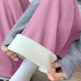 thumbnail image 7 of Fsgntruao Corduroy High Waisted Pants for Women Fleece Lined Loose Drawstring Straight Leg Floor Length Casual Warm Wide Leg Pants Palazzo Pants, 7 of 7