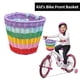 thumbnail image 3 of Cesta de bicicleta Cesta delantera para bicicleta para niños, cesta colgante para bicicleta, cesta tejida de ratán PP con cinturones ajustables, 3 of 7