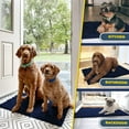 thumbnail image 6 of Muddy Mat® | Super Absorbent Door Mat Indoor, Microfiber Quick Dry Chenille Entryway Rug, Non-Slip Front Door Mat, Indoor Mats for Entryway, Machine Washable Pet Rug, Navy Blue 28"x18", 6 of 7