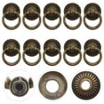 thumbnail image 4 of LOLIPPYY 10pcs Drawer Handles For Dresser: Copper Drawer Pull Handles - Ring Knobs For Cabinets Dressers & Wardrobes - Decorative Furniture Hardware, 4 of 7