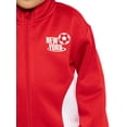 thumbnail image 3 of Wonder Nation Toddler Boys Patriotic Full Zip Track Jacket and Matching Jogger Pants, 2-Piece, Sizes 12M-5T, 3 of 8