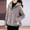 #517-Gray, variant on Women's Cotton Coat, Solid Color Casual Hooded Long Sleeve with Zipper Pockets, Warm and Comfortable for Everyday Wear