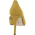 thumbnail image 6 of Jessica Simpson Prizma Satin Brass Pointed Toe Slip On Stiletto Fashion Pumps (Satin Brass, 5), 6 of 6