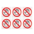 thumbnail image 2 of 6 pegatinas de advertencia de "No tocar". Etiquetas de advertencia de "No tocar"., 2 of 7