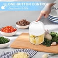 thumbnail image 2 of 350Ml Electric Garlic Chopper: Efficient Usb Mini Food Processor For Quick Meal, 2 of 8