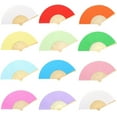 thumbnail image 3 of Royalbelle Colorful Paper Fan Handheld Foldable Children Painting Fan Bridal Dancing Photographic Props, 3 of 5