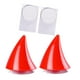 thumbnail image 3 of 2 pegatinas decorativas para casco de motocicleta, para motocross, cara completa Cuerno Pequeño Rojo, 3 of 4