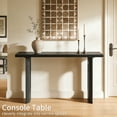 thumbnail image 3 of CATLK 59.2 Inch Console Table, Entryway Table, Narrow Long Sofa Table Behind Couch for Foyer, Living Room, Entry, Hallway, Black, 3 of 9