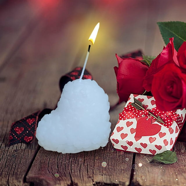 Regalo de decoración de velas aromáticas en forma de rosa para mujeres