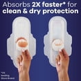 thumbnail image 3 of Always Ultra Thin Overnight Pads with Flexi-Wings, Size 4, Overnight, Unscented, 3 of 8