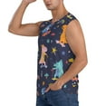 thumbnail image 3 of Disketp Cartoon Dinosaur Sleeveless Tshirts For Men, Muscle Shirts For Men Dry Fit Tank Top-X-Large, 3 of 8