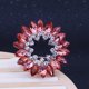 thumbnail image 1 of T-shirt Fixed Fastener Knotted Button Pin Scarf Brooches Crystal Silk Scarf Buckle Brooch Shawl Ring Clip Scarves Accessories, 1 of 4