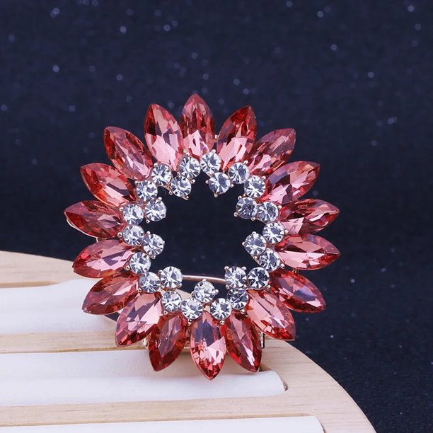 T-shirt Fixed Fastener Knotted Button Pin Scarf Brooches Crystal Silk Scarf Buckle Brooch Shawl Ring Clip Scarves Accessories