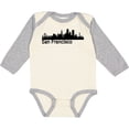 thumbnail image 3 of Inktastic San Francisco Skyline Boys or Girls Long Sleeve Baby Bodysuit, 3 of 5