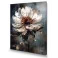 thumbnail image 2 of Designart "Melodies Of Daisy White And Grey" Floral Daisy Canvas Print, 2 of 5