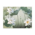 thumbnail image 2 of Beautiful White Lotus Flower Canvas Wall Art for Home Decor Ready-to-Hang, 2 of 18