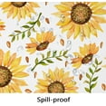 thumbnail image 3 of Sunflower Tablecloth Yellow Floral Rectangle Tablecloth, Indoor/Outdoor Waterproof Fabric Wrinkle Free Durable Rectangle Tablecloth for Rectangle Tables 60 X 84, 60 X 102, 60 X 120 Inch, 3 of 5