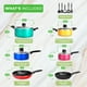 thumbnail image 2 of Juego de utensilios de cocina antiadherentes NutriChef de 15 piezas | Lacado resistente al calor, incluye ollas y sartenes, cacerola, sartenes, ollas, olla para horno, tapas y utensilios., 2 of 5