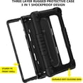 thumbnail image 4 of FIEWESEY Case for Walmart Onn 8 Inch Gen 3 2022 Tablet(Model:100071483),Shockproof Kids Rugged Case with Shoulder Strap&Stand Cover for Walmart Onn 8 Gen 3 2022+Screen Protector(Black/Black,1 Pcs), 4 of 6