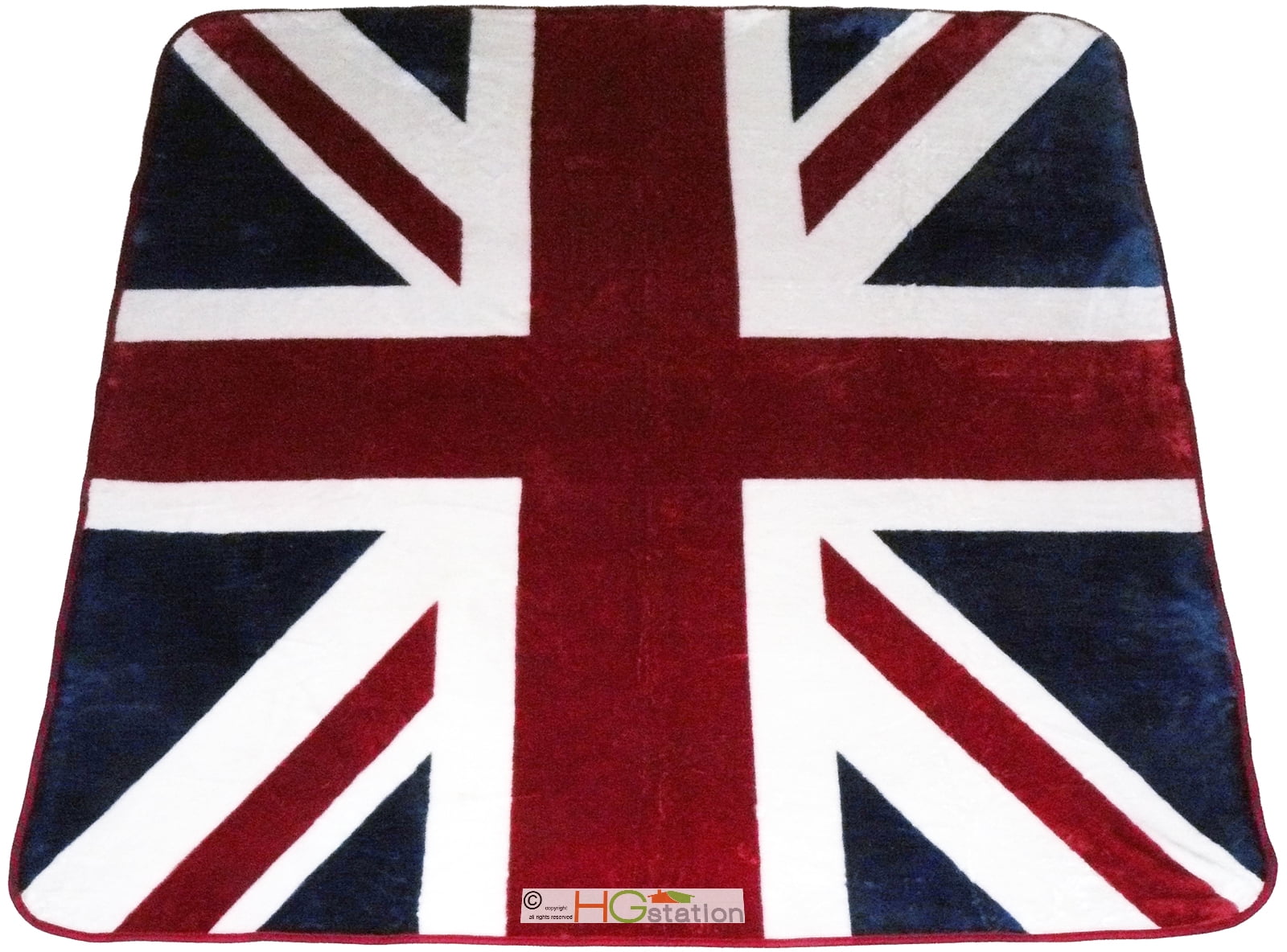Moslion Soft Cozy Throw Blanket Vintage United Kingdom Union Jack Flag British Flag Fuzzy Couch/Bed Blanket for Adult/Youth Polyester 50 X 60 Inches Home/Travel/Camping Applicable 
